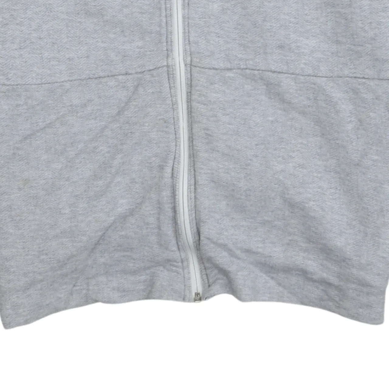 Adidas Light Grey Full Zip Hoodie Women’s XLarge Printed Sleeve Logo Casual Sweatshirt sold by Vintage Club product image thumbnail 4