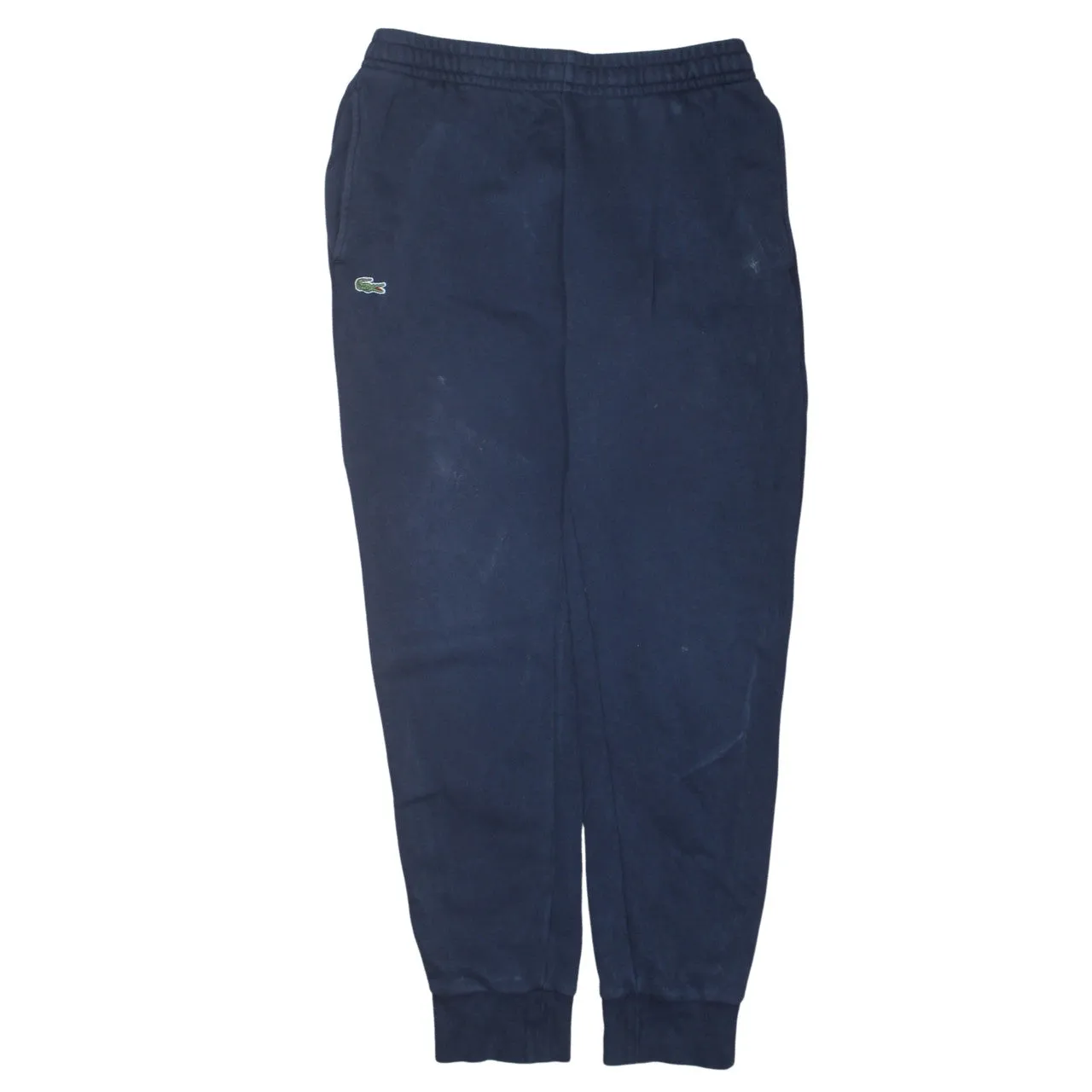 Lacoste Navy Blue Joggers Men's Medium Embroidered Croc Logo Elastic Cuff Sweatpants sold by Vintage Club