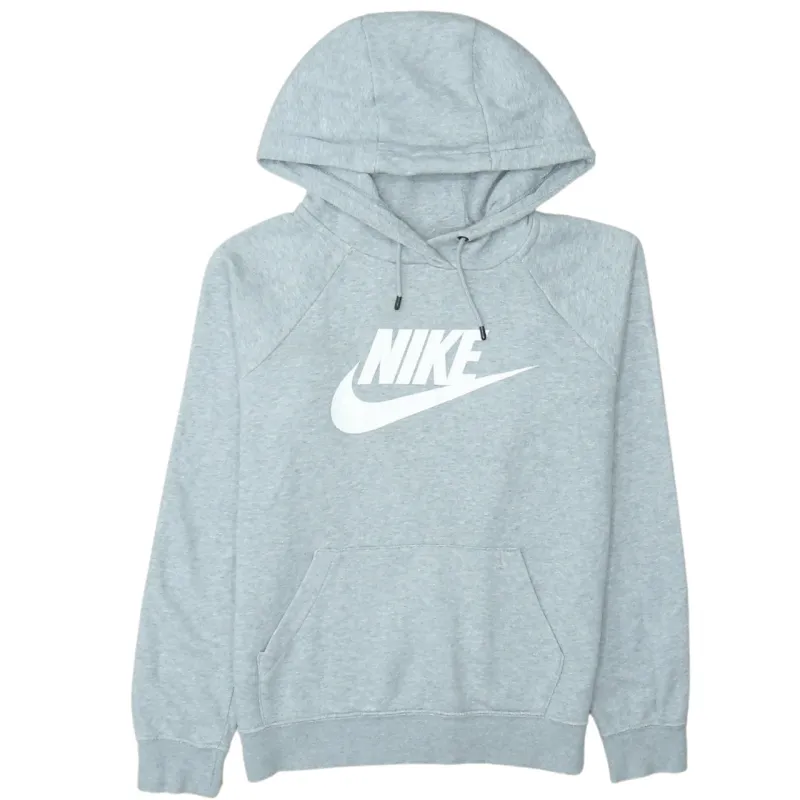 Nike Grey Hoodie Men's Small Printed Logo Front Pocket Pullover Sweatshirt sold by Vintage Club