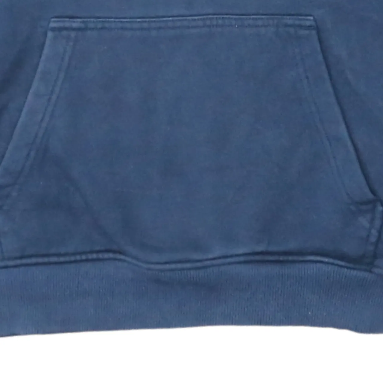 Adidas Navy Blue Hoodie Women's Medium Trefoil Printed Logo Front Pocket Pullover Sweatshirt sold by Vintage Club product image thumbnail 4