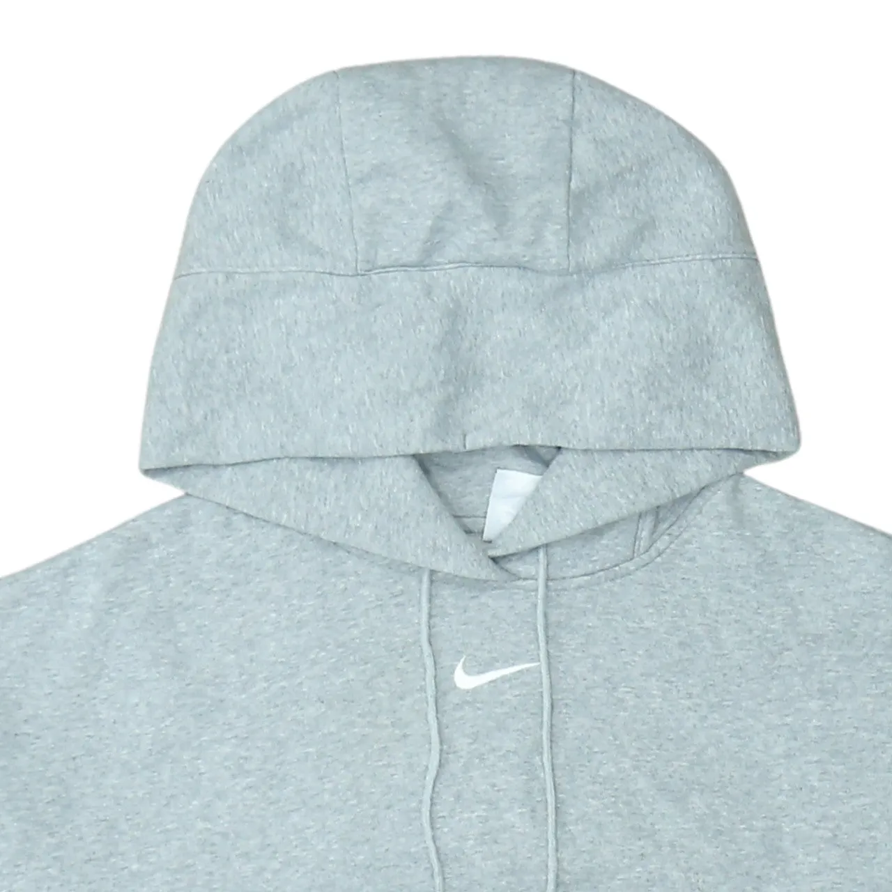 Nike Grey Hoodie Men's Small Embroidered Swoosh Front Pocket Pullover Sweatshirt sold by Vintage Club product image thumbnail 3