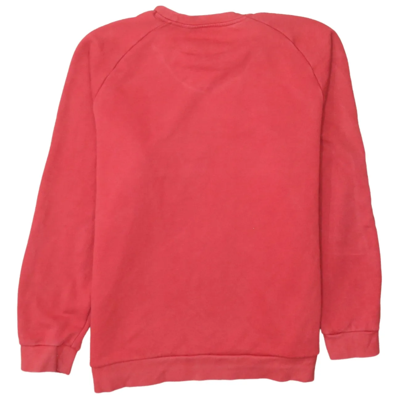 Adidas Red Sweatshirt Women's XLarge Printed Logo Piping Detail Crewneck Pullover Top sold by Vintage Club product image thumbnail 2