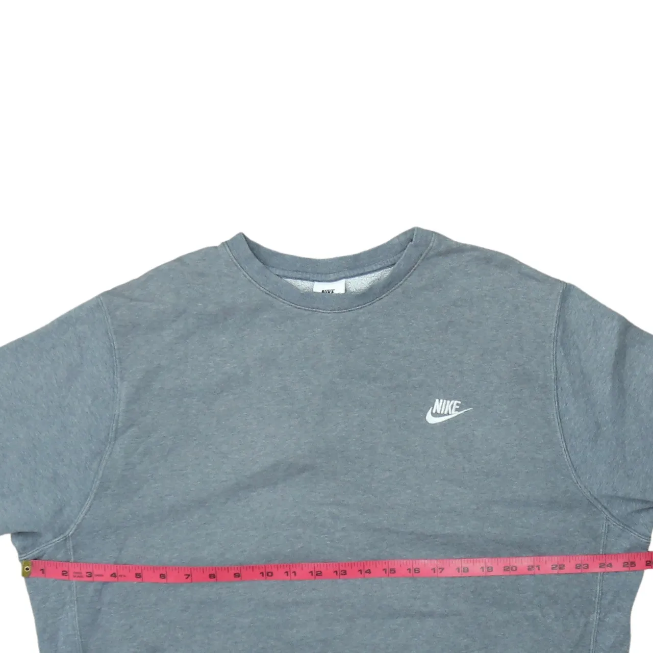 Nike Grey Sweatshirt Men’s XLarge Printed Chest Logo Ribbed Cuffs Crewneck Pullover Top sold by Vintage Club product image thumbnail 5