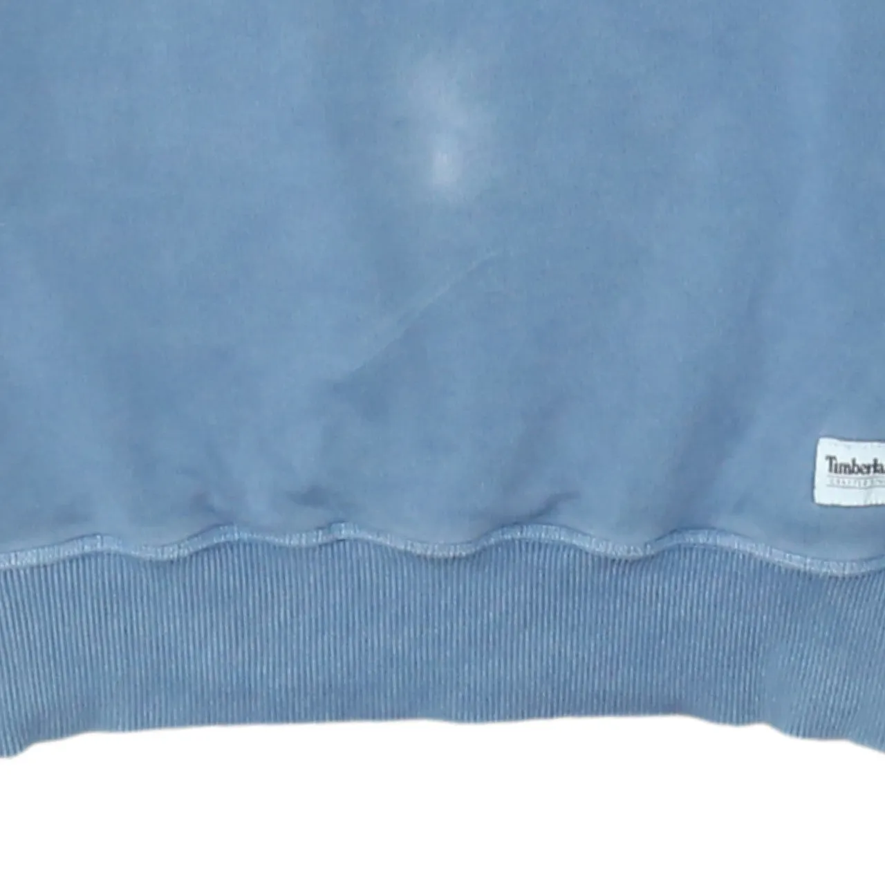 Timberland Light Blue Sweatshirt Men's Small Crewneck Ribbed Cuffs Minimal Logo Pullover sold by Vintage Club product image thumbnail 4
