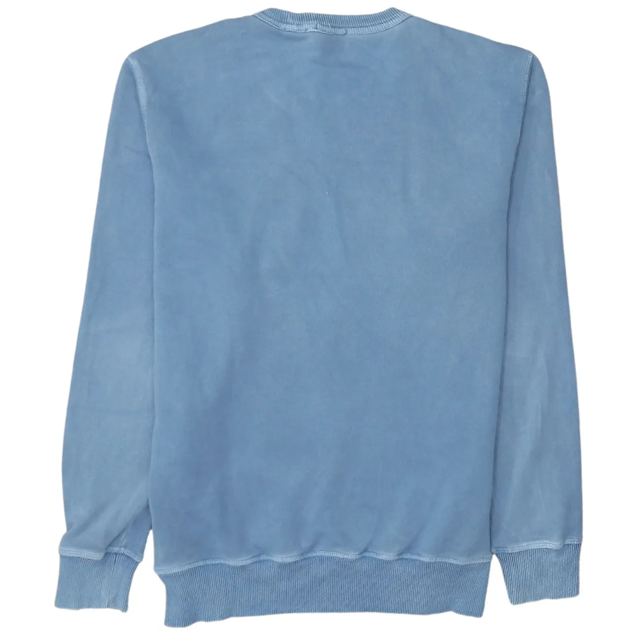 Timberland Light Blue Sweatshirt Men's Small Crewneck Ribbed Cuffs Minimal Logo Pullover sold by Vintage Club product image thumbnail 2