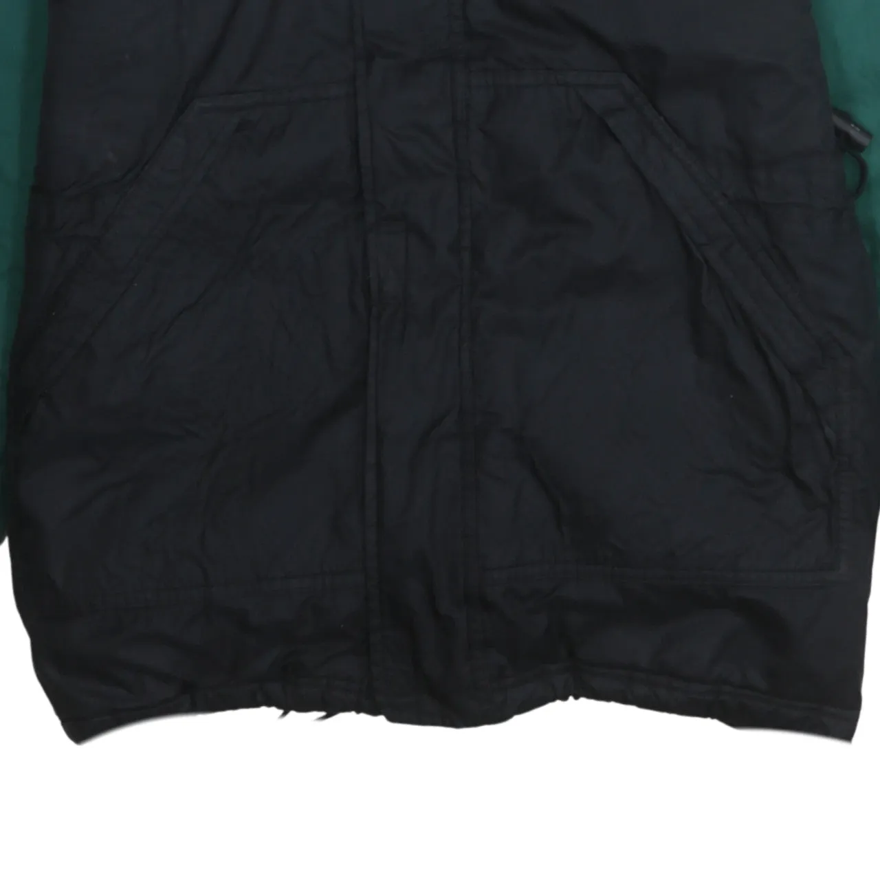 Adidas Green Black Hooded Windbreaker Men's Medium Zip Pockets Three Stripes Jacket sold by Vintage Club product image thumbnail 4