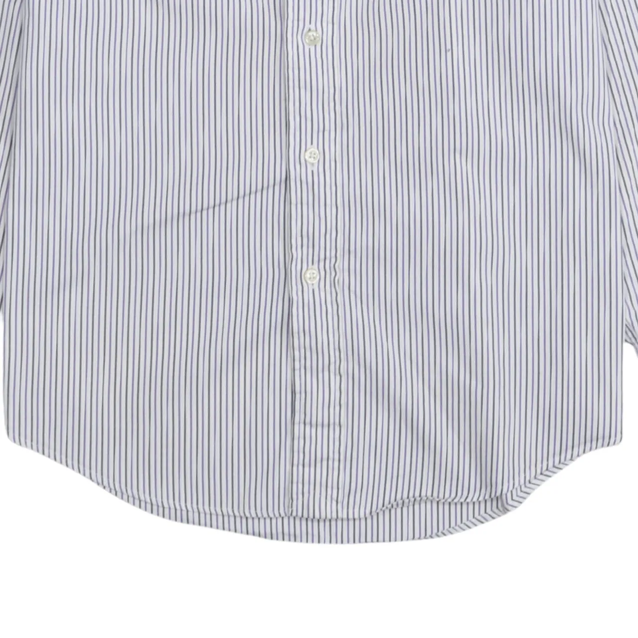 Polo Ralph Lauren White Stripe Shirt Men's Medium Embroidered Logo Long Sleeve Casual Top sold by Vintage Club product image thumbnail 4