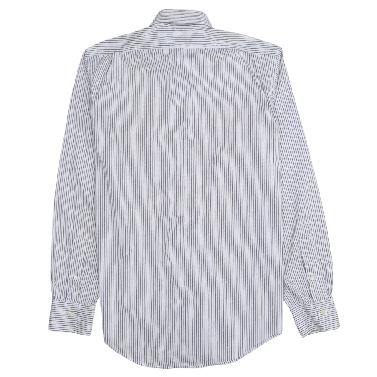 Polo Ralph Lauren White Stripe Shirt Men's Medium Embroidered Logo Long Sleeve Casual Top sold by Vintage Club product image thumbnail 2