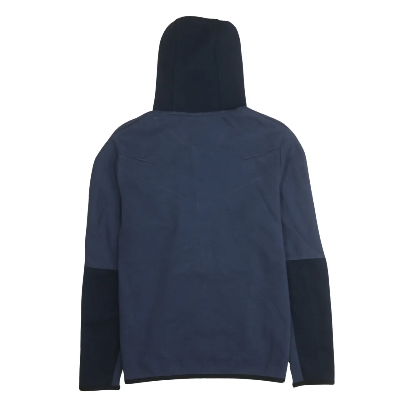 Nike Navy Blue Full Zip Hoodie Women’s Large Embroidered Logo Arm Zip Pocket Sweatshirt sold by Vintage Club product image thumbnail 2