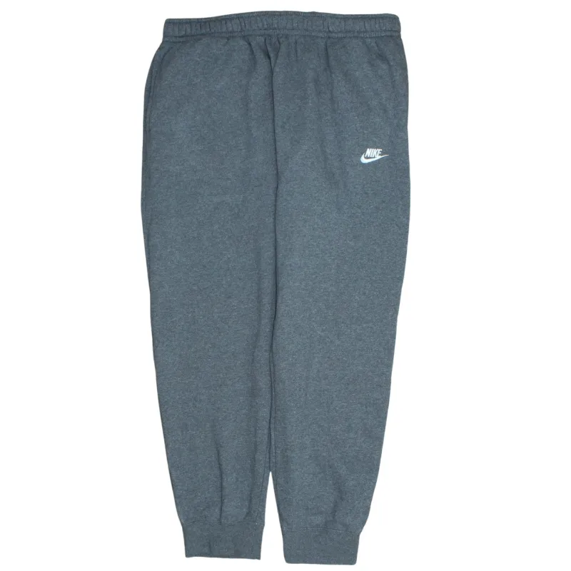 Nike Dark Grey Joggers Sweatpants Men's XLarge Printed Swoosh Logo Fleece Cuffed sold by Vintage Club