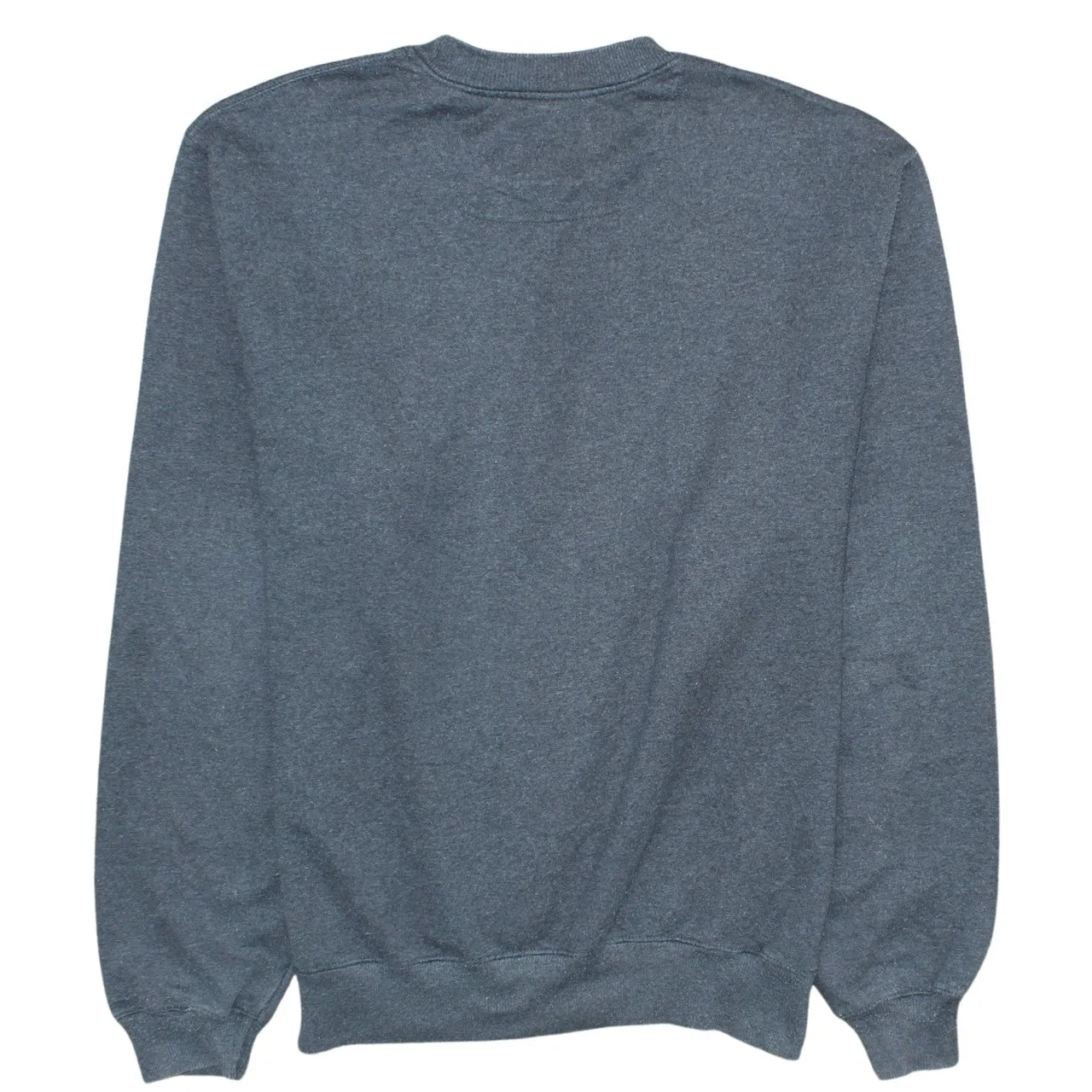 Champion Dark Grey Sweatshirt Men's Medium Embroidered Chest Logo Ribbed Crewneck Pullover Fleece Top sold by Vintage Club product image thumbnail 2