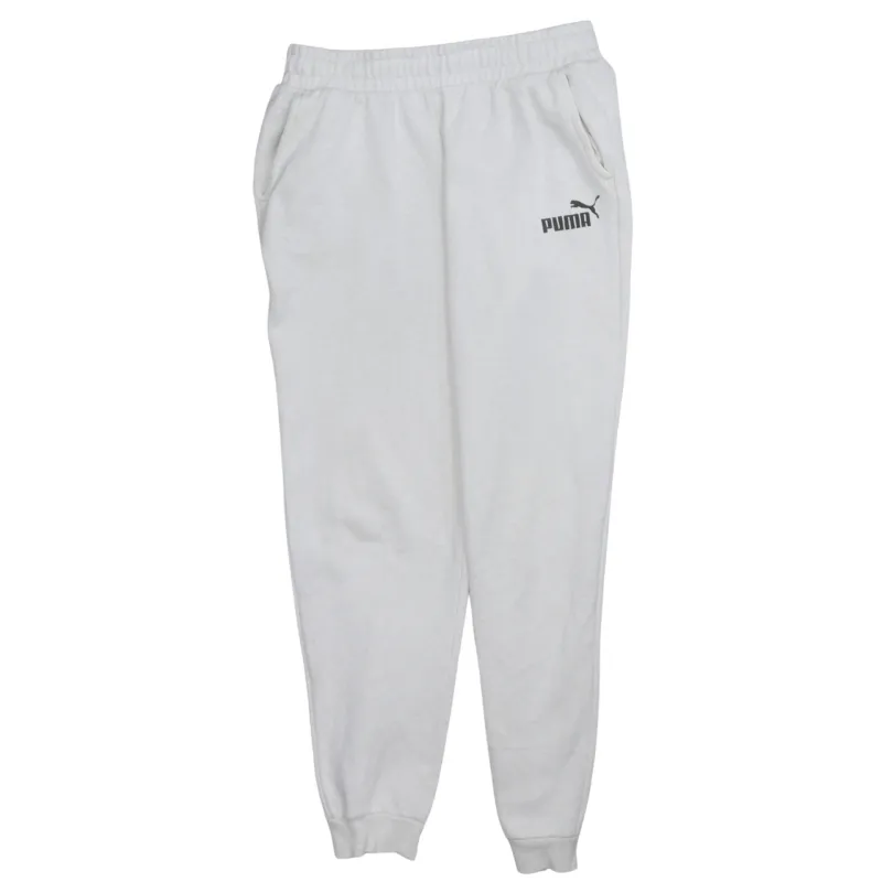 Puma Light Grey Joggers Women’s XLarge Printed Logo Elastic Waist Cuffed Sweatpants sold by Vintage Club