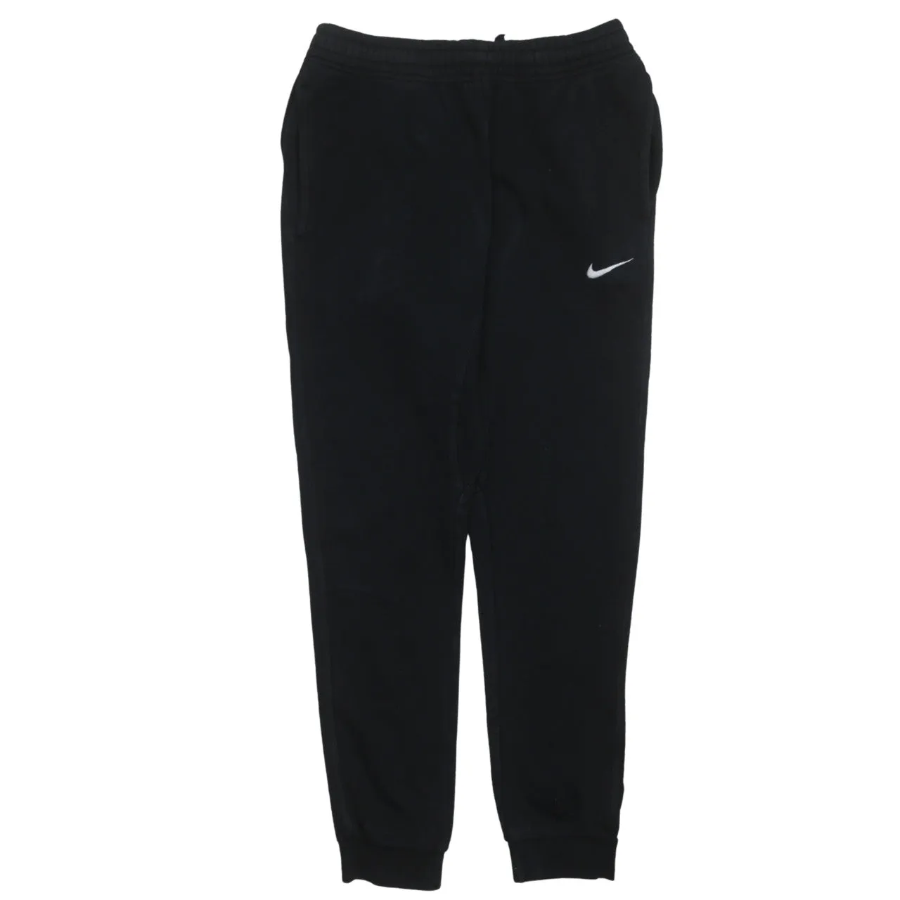Nike Black Joggers Sweatpants Men’s Small Embroidered Swoosh Cuffed Hem Pockets Loungewear sold by Vintage Club