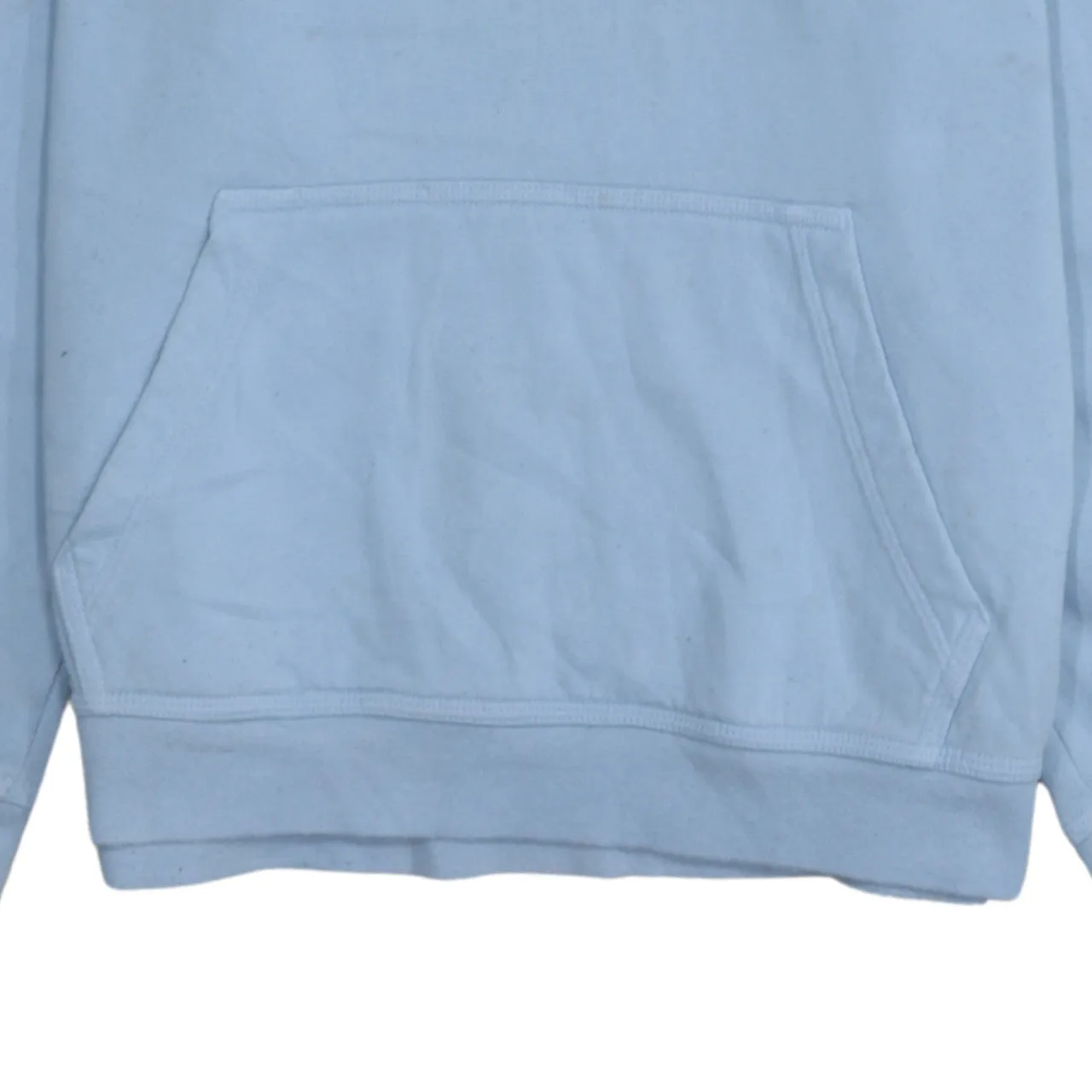 Nike Light Blue Hoodie Men's XLarge Printed Swoosh Logo Front Pocket Pullover Sweatshirt sold by Vintage Club product image thumbnail 4