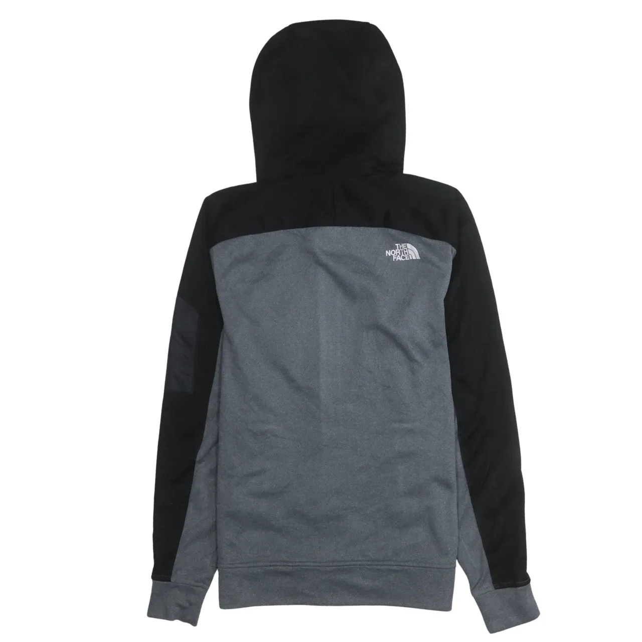 The North Face Grey Black Hoodie Men's XSmall Full Zip Embroidered Logo Pockets Fleece Top sold by Vintage Club product image thumbnail 2