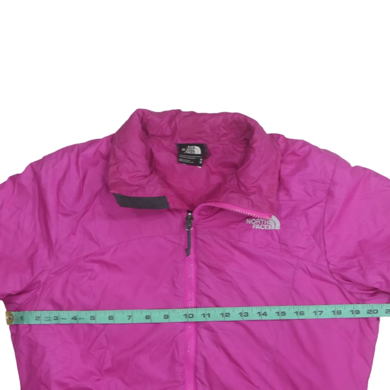 The North Face Pink Windbreaker Jacket Women's Medium Full Zip Embroidered Logo Pockets Outerwear sold by Vintage Club product image thumbnail 5