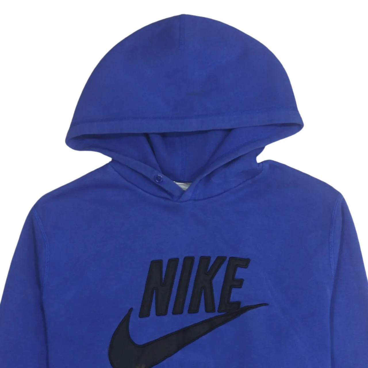 Nike Royal Blue Hoodie Women’s XLarge Printed Logo Front Pocket Pullover Sweatshirt sold by Vintage Club product image thumbnail 3