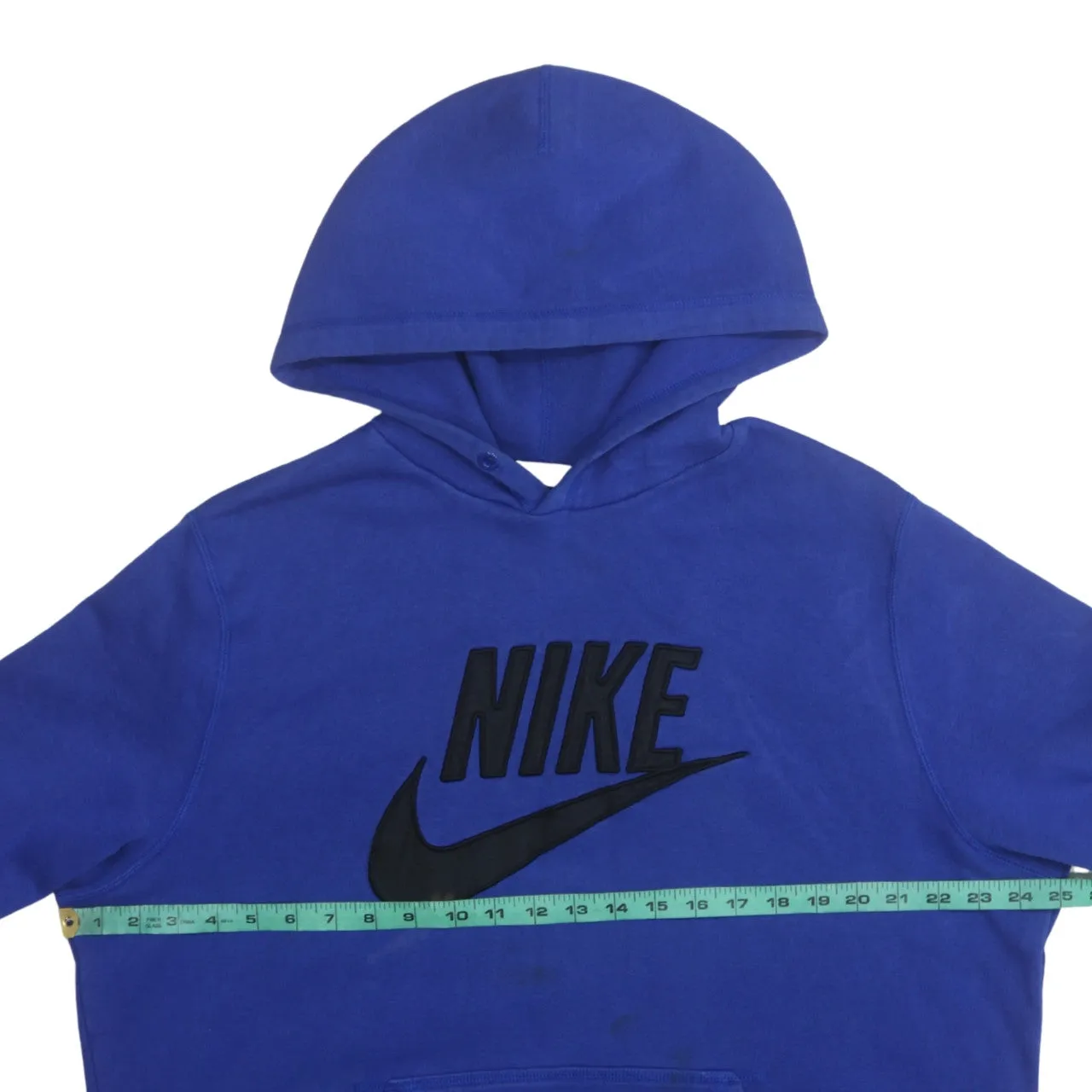 Nike Royal Blue Hoodie Women’s XLarge Printed Logo Front Pocket Pullover Sweatshirt sold by Vintage Club product image thumbnail 5