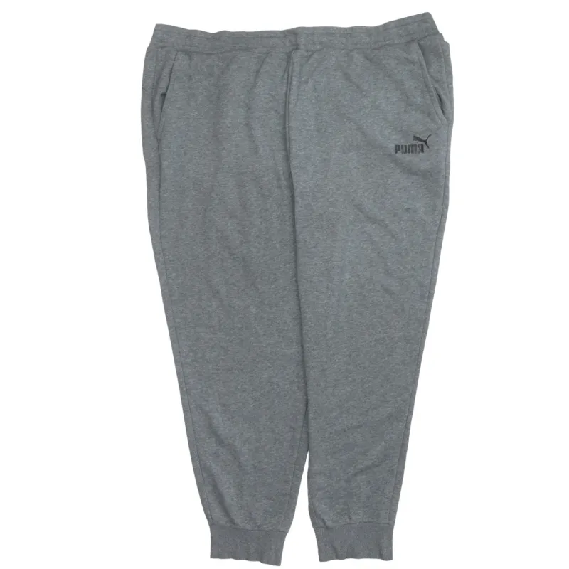 Puma Grey Joggers Men’s XXLarge Cuffed Hem Elastic Waist Printed Logo Sweatpants sold by Vintage Club