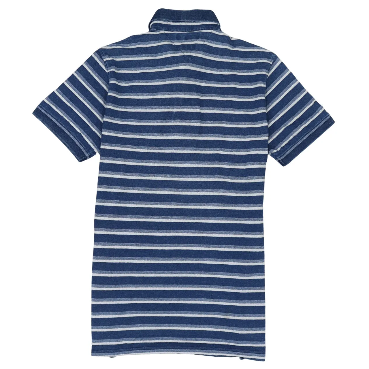 Tommy Hilfiger Navy Blue Striped Polo Shirt Women’s XLarge Short Sleeve Casual Top sold by Vintage Club product image thumbnail 2