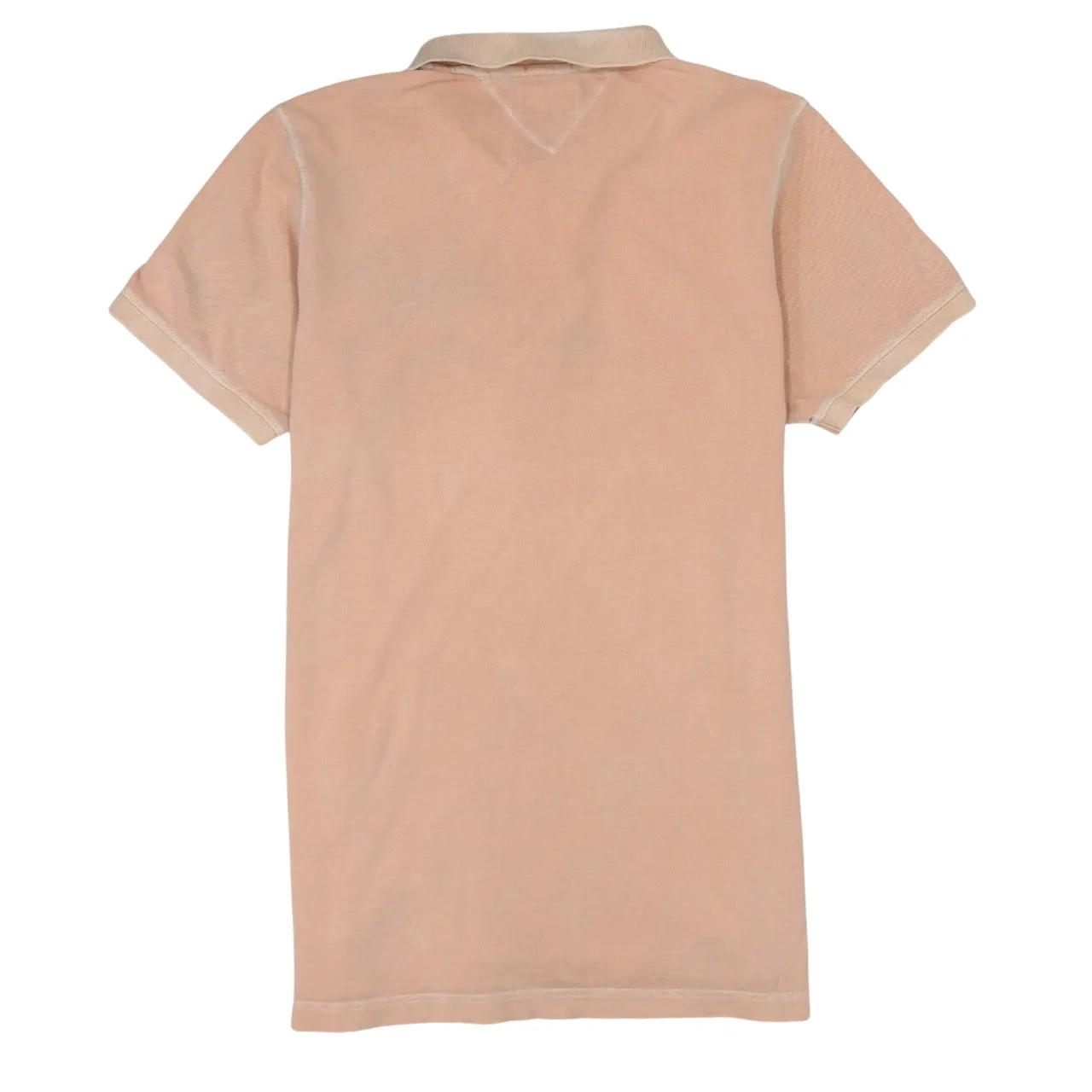 Tommy Hilfiger Peach Pink Polo Shirt Women's XLarge Embroidered Flag Logo Short Sleeve Top sold by Vintage Club product image thumbnail 2