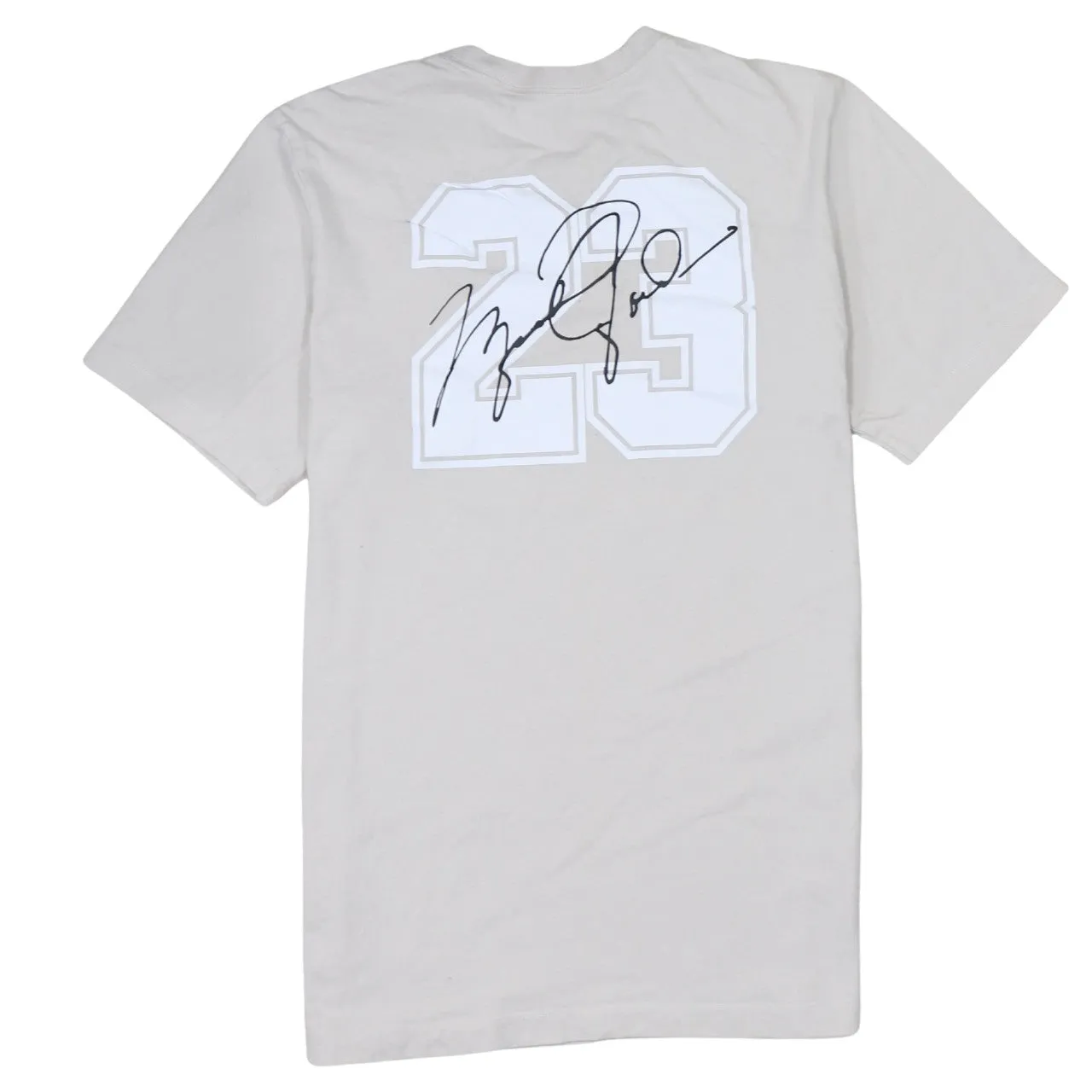 Jordan Beige Cream T Shirt Women's Medium Jumpman Logo 23 Back Graphic Tee Top sold by Vintage Club product image thumbnail 2