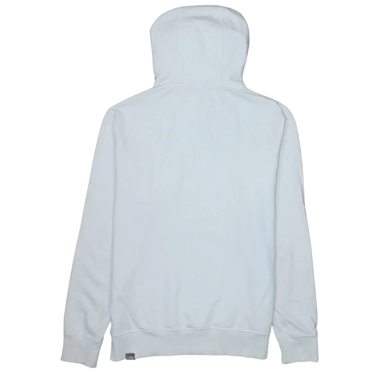 The North Face White Hoodie Men's Medium Embroidered Chest Logo Front Pocket Pullover Sweatshirt sold by Vintage Club product image thumbnail 2