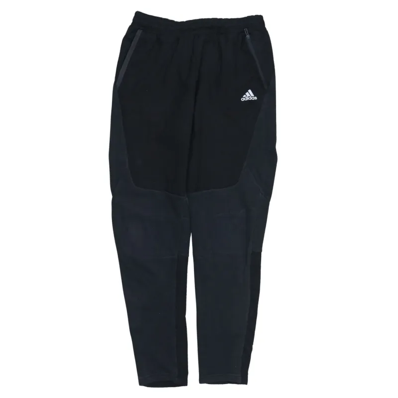 Adidas Black Joggers Men’s 28 Panelled Zip Pocket Embroidered Logo Sweatpants sold by Vintage Club