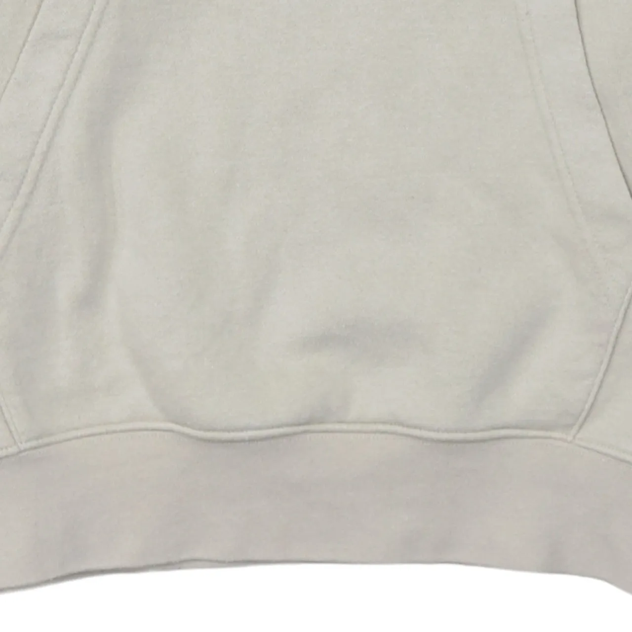 Nike Beige Cream Hoodie Men's XSmall Printed Swoosh Logo Front Pocket Pullover Sweatshirt sold by Vintage Club product image thumbnail 4