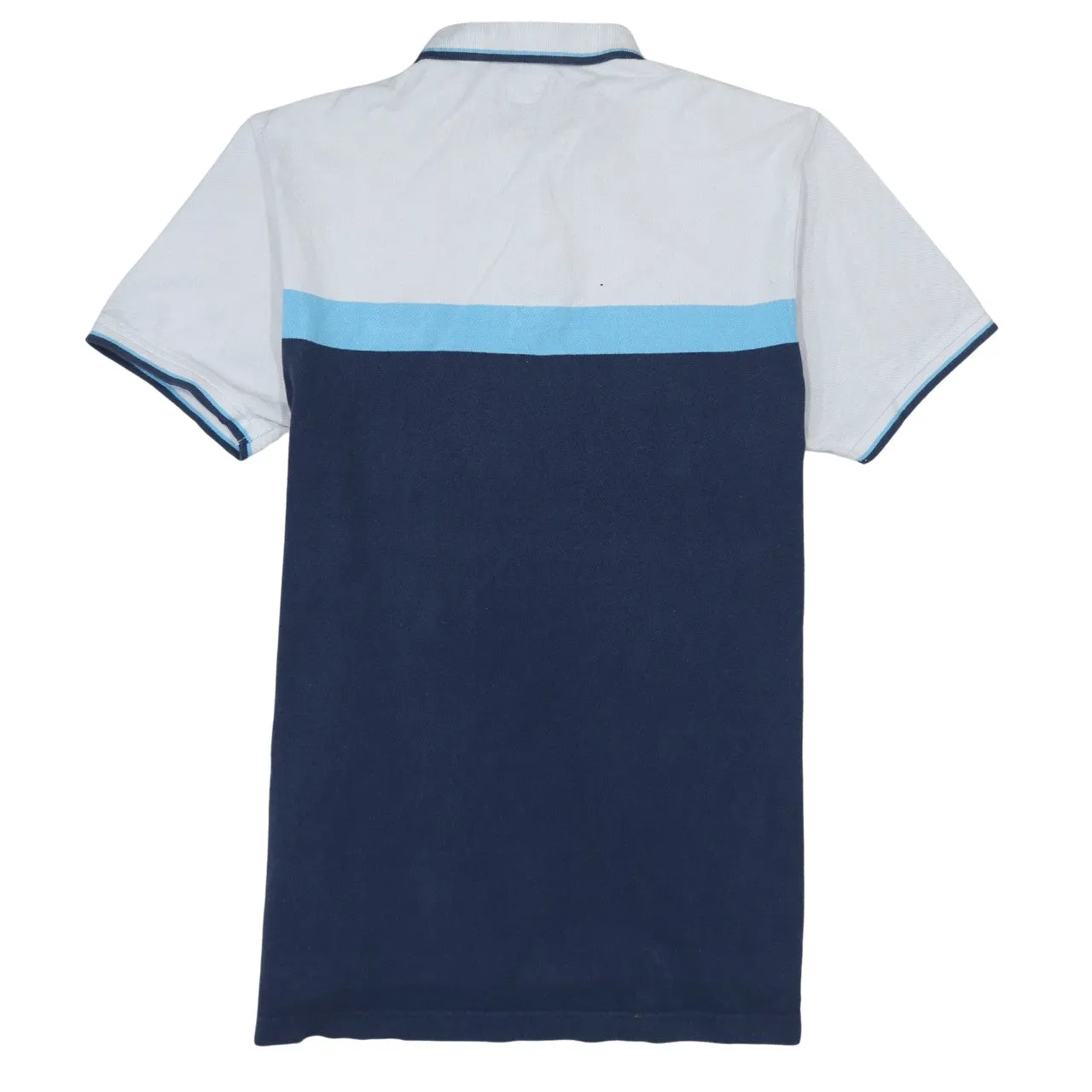 Levi's Blue Colour Block Polo Shirt Women's Large Embroidered Chest Logo Short Sleeve Top sold by Vintage Club product image thumbnail 2