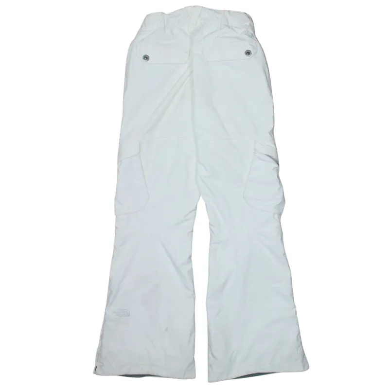 The North Face White Trousers Women’s Small Cargo Pockets Logo Waterproof Snow Pants sold by Vintage Club