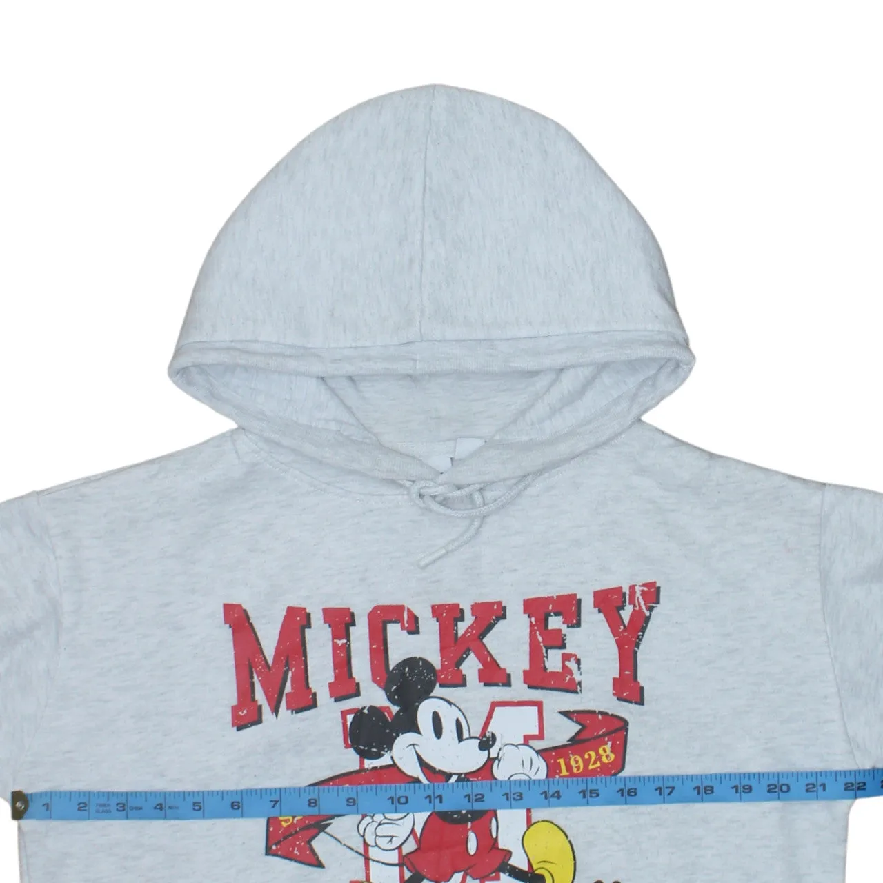 Disney Grey Hoodie Women’s Small Printed Mickey Mouse Graphic Pullover Fleece Sweatshirt sold by Vintage Club product image thumbnail 5