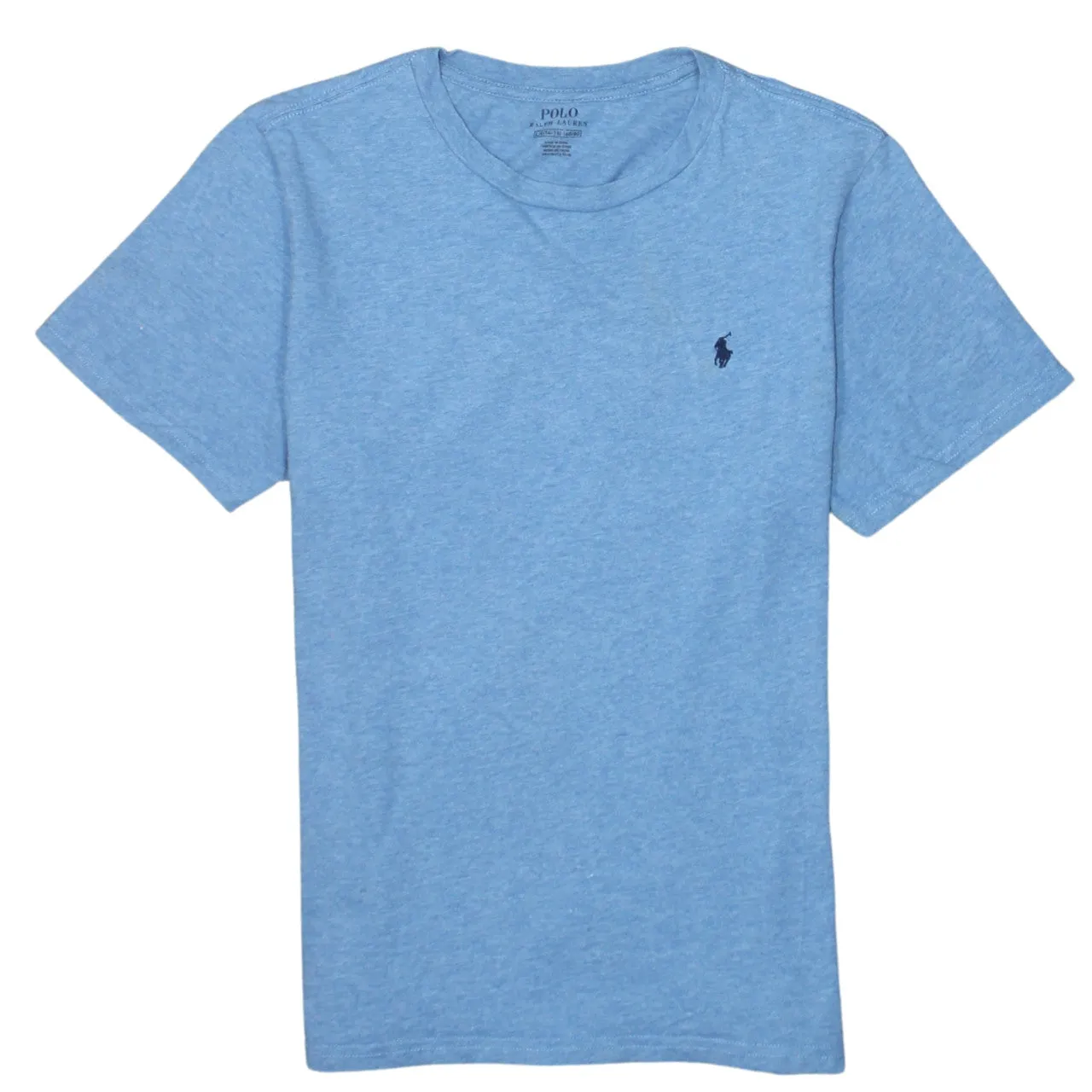 Polo Ralph Lauren Light Blue T Shirt Women’s Large Embroidered Pony Logo Short Sleeve Tee sold by Vintage Club