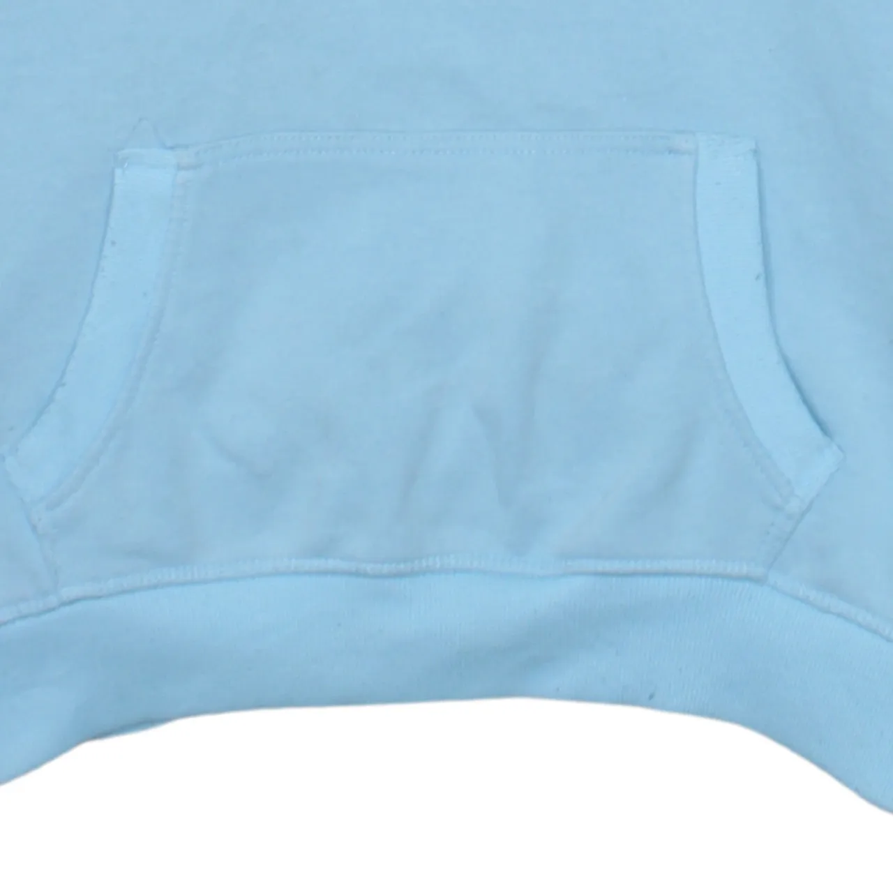 Umbro Light Blue Hoodie Women’s Medium Printed Logo Front Pouch Ribbed Cuffs Sweatshirt sold by Vintage Club product image thumbnail 4