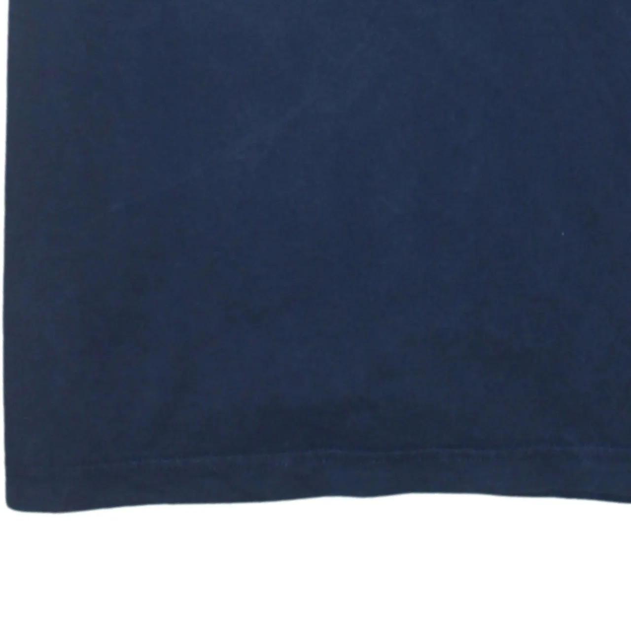 Adidas Navy Blue T Shirt Men’s Small Trefoil Printed Logo Three Stripe Sleeves Tee sold by Vintage Club product image thumbnail 4