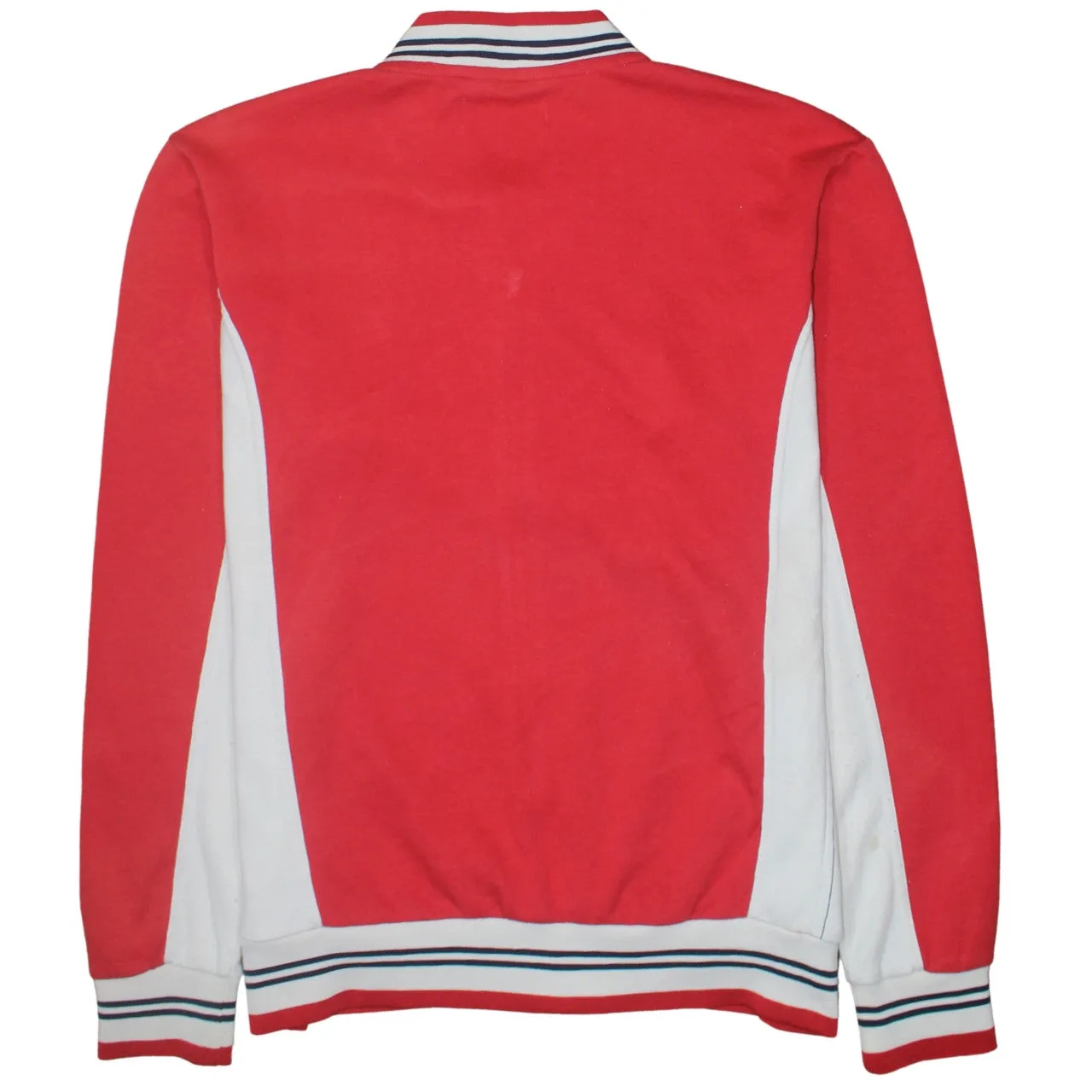 Fila Red White Track Jacket Men’s XLarge Embroidered Logo Stripe Rib Trim Zip Top sold by Vintage Club product image thumbnail 2
