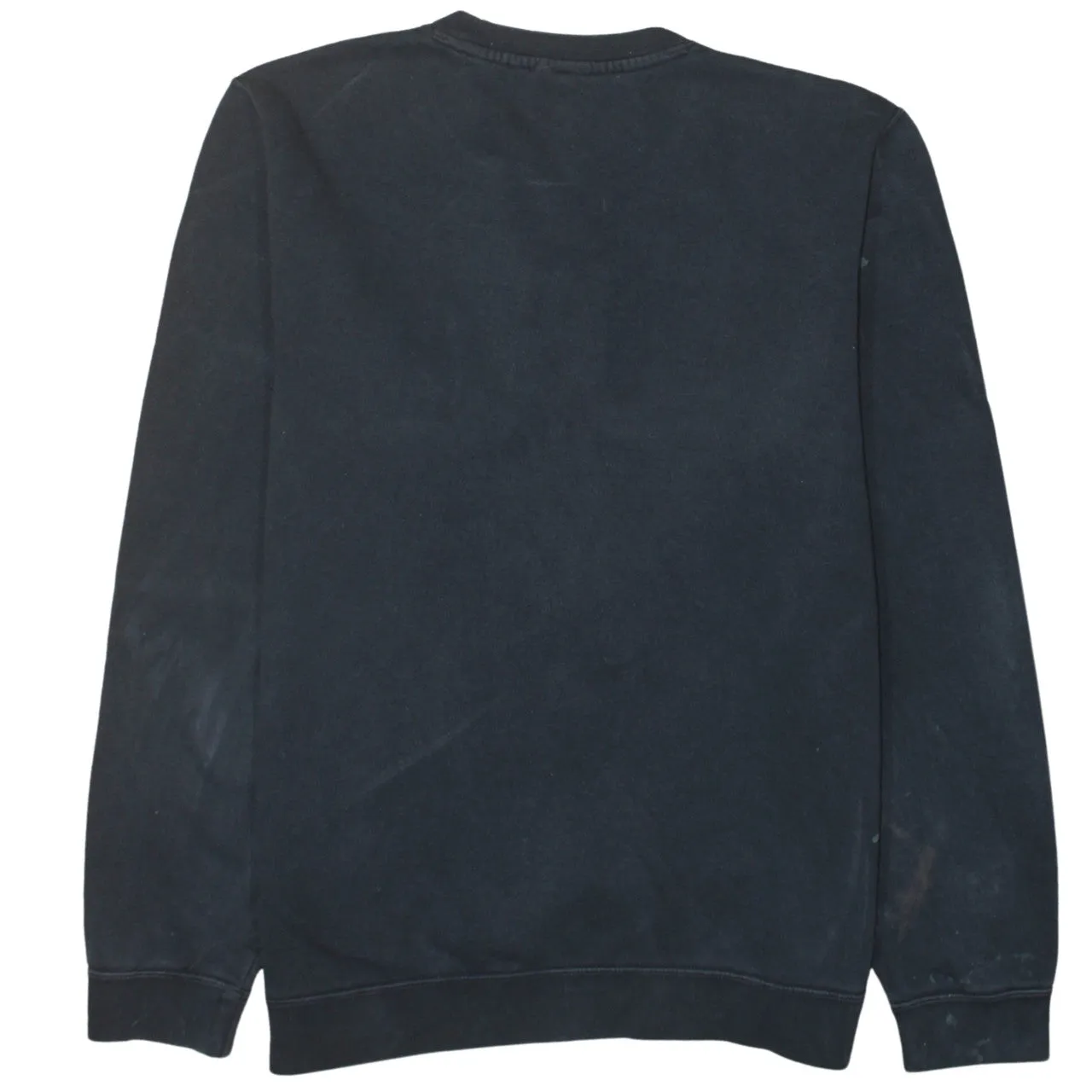 Nike Black Sweatshirt Men's Large Embroidered Swoosh Logo Crewneck Pullover Fleece Top sold by Vintage Club product image thumbnail 2