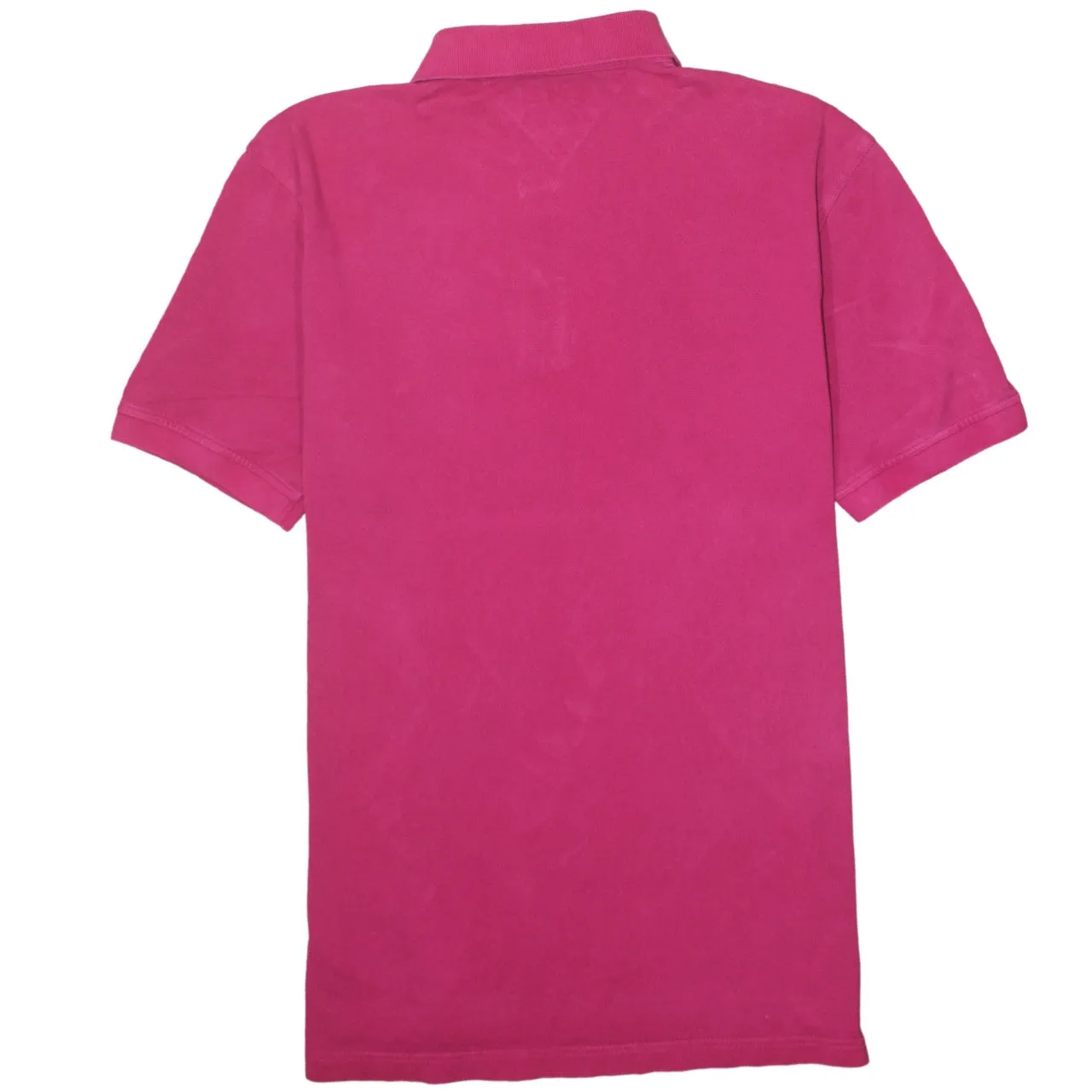Tommy Hilfiger Fuchsia Pink Polo Shirt Women’s XXLarge Small Flag Logo Short Sleeve Top sold by Vintage Club product image thumbnail 2