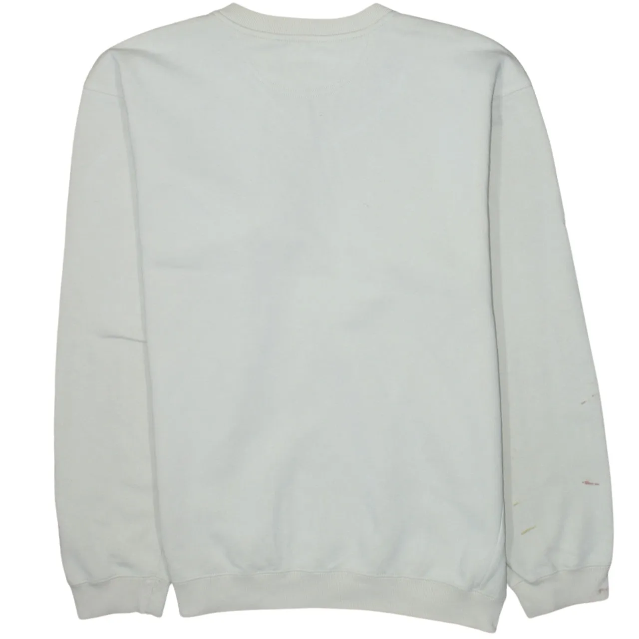 Nike Beige Cream Sweatshirt Men's Large V Neck Embroidered Swoosh Fleece Pullover Jumper sold by Vintage Club product image thumbnail 2