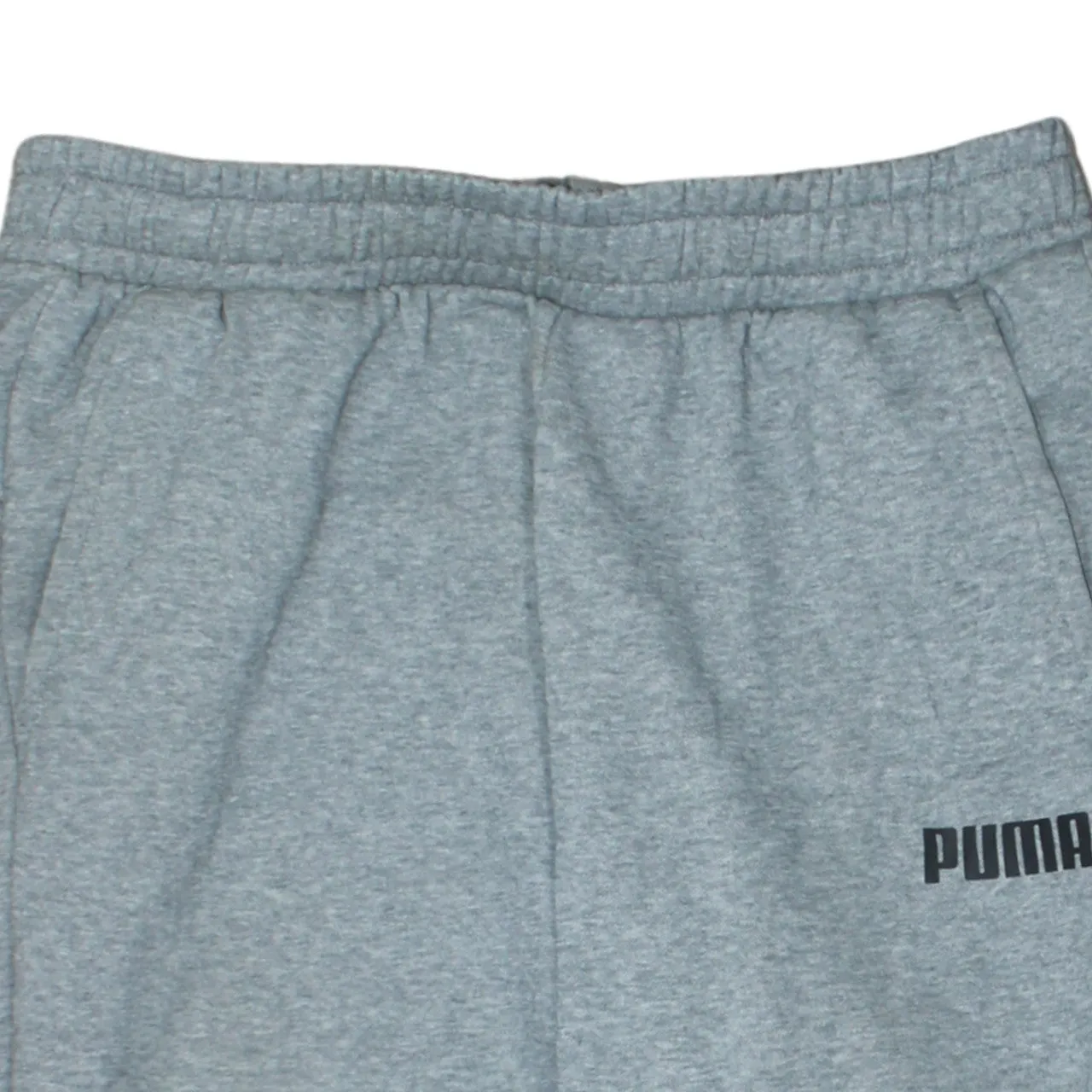 Puma Light Grey Joggers Men's Large Printed Logo Elasticated Cuffs Fleece Sweatpants sold by Vintage Club product image thumbnail 3