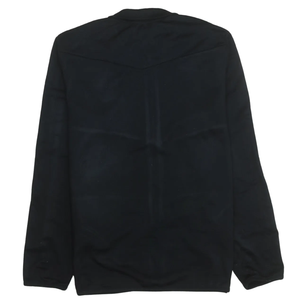 Adidas Black Track Jacket Women’s Large Three Stripe Sleeves Embroidered Chest Logo Zip Top sold by Vintage Club product image thumbnail 2