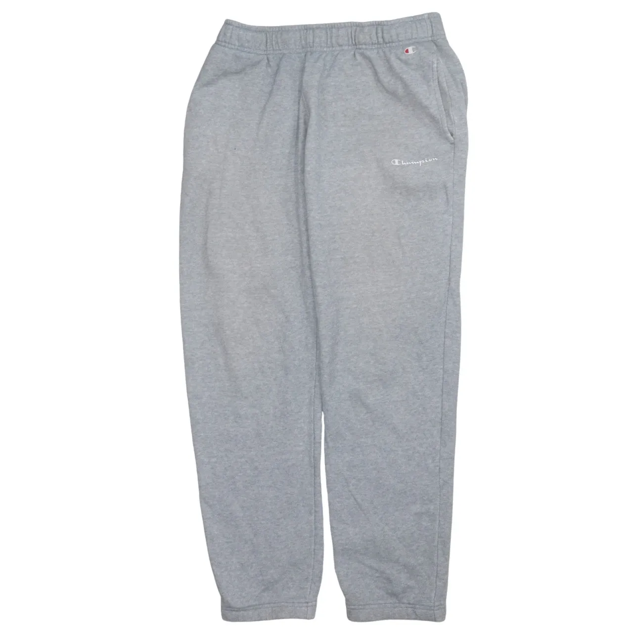 Champion Grey Joggers Men’s Medium Embroidered Logo Elastic Waist Fleece Sweatpants sold by Vintage Club