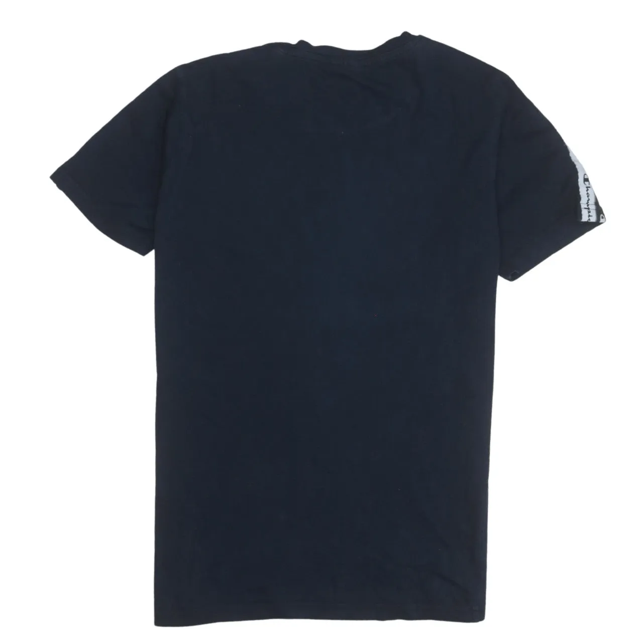Champion Navy Blue T Shirt Women’s XXLarge Taped Logo Sleeves Printed Chest Tee Top sold by Vintage Club product image thumbnail 2