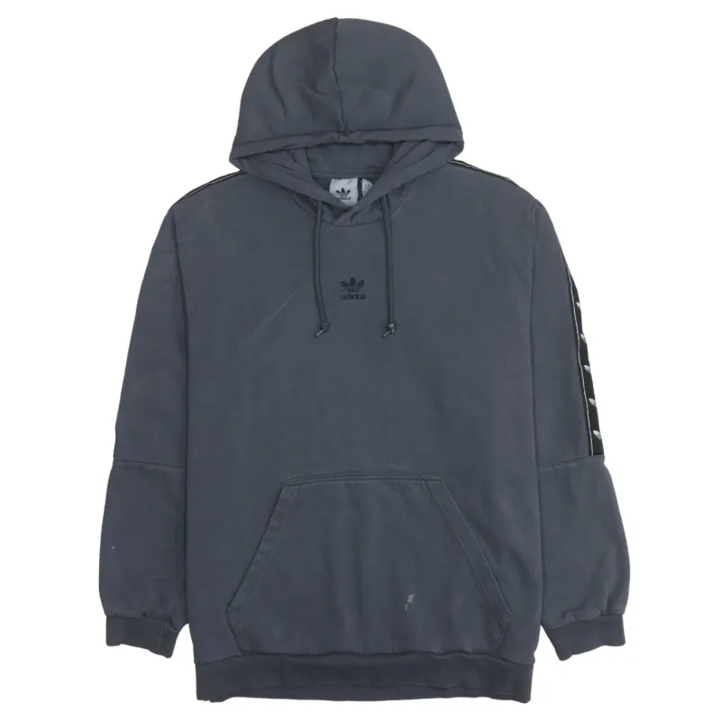 Adidas 90's Drawstring Pockets Pullover Hoodie XLarge Grey made by Adidas