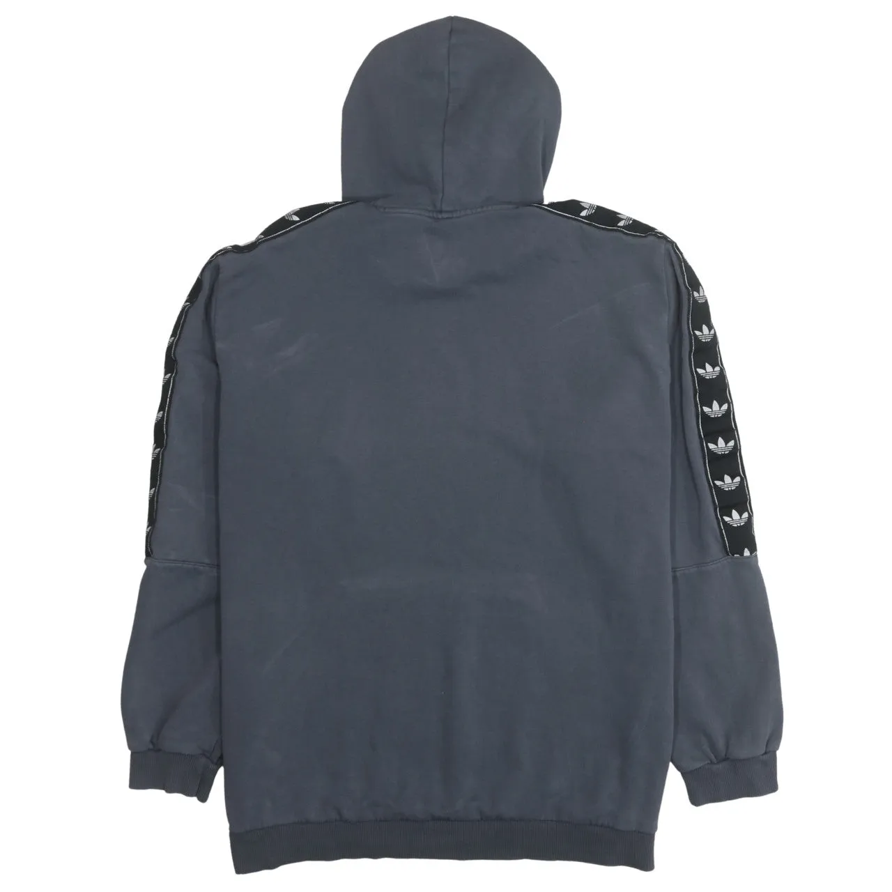 Adidas 90's Drawstring Pockets Pullover Hoodie XLarge Grey sold by Vintage Club product image thumbnail 2