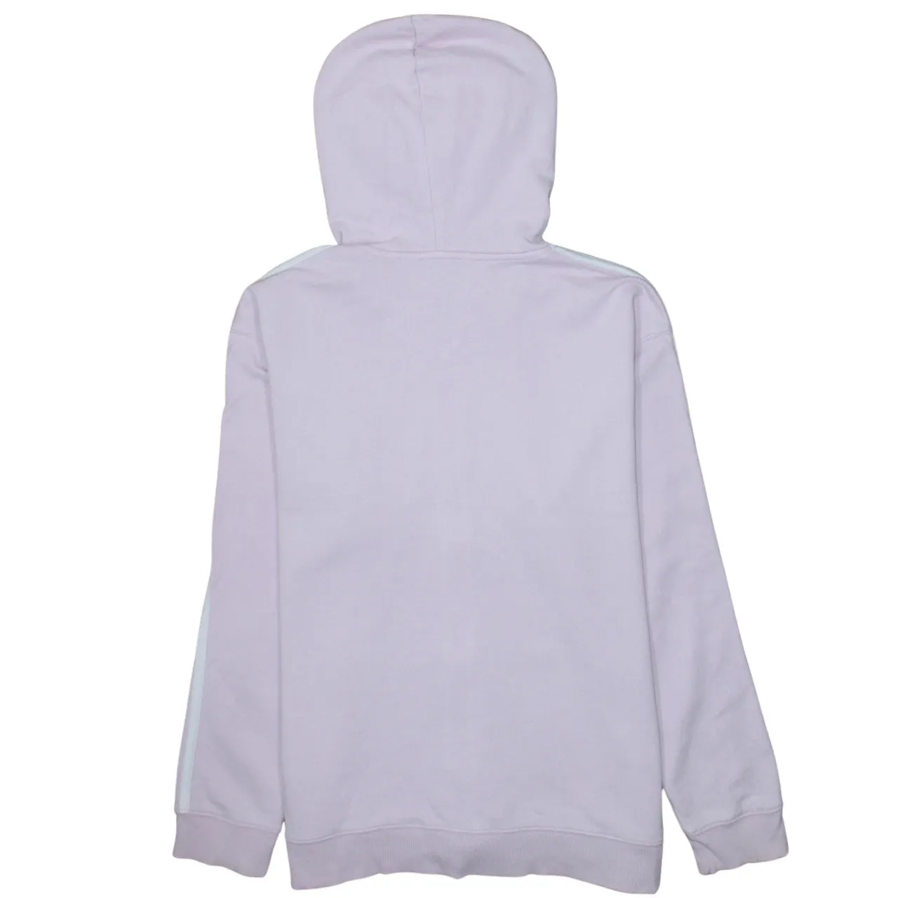 Adidas Light Pink Full Zip Hoodie Women’s Large Three Stripe Sleeves Embroidered Logo Sweatshirt sold by Vintage Club product image thumbnail 2