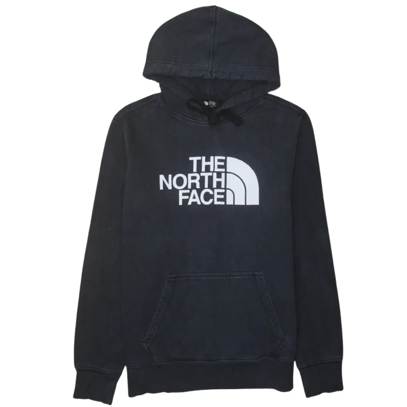 The North Face Black Hoodie Men's Small Printed Logo Front Pocket Pullover Sweatshirt sold by Vintage Club