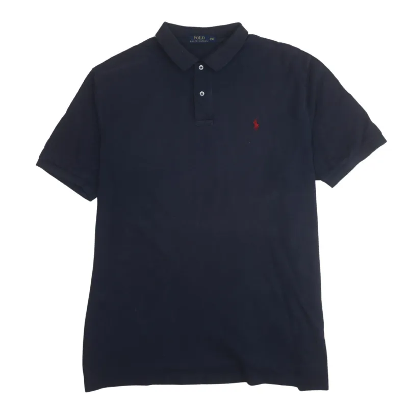 Polo Ralph Lauren Navy Blue Polo Shirt Men's XXLarge Embroidered Red Pony Logo Casual Top sold by Vintage Club