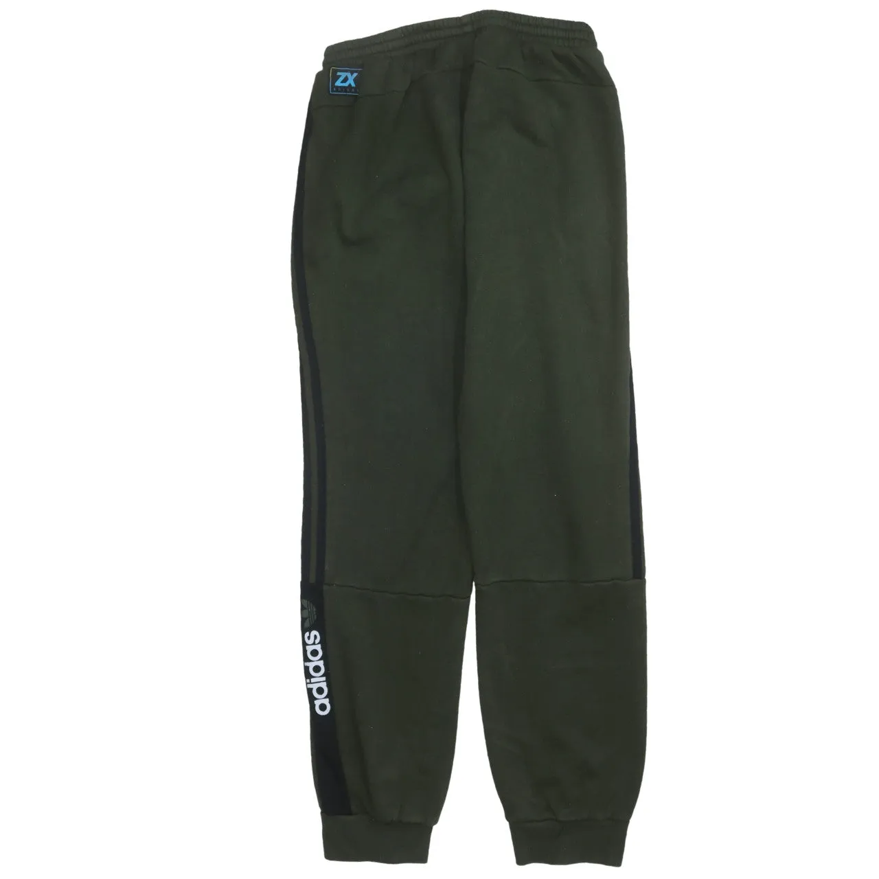 Adidas Dark Green Joggers Men’s XLarge Cuffed Fleece ZX Panelled Leg Printed Logo Sweatpants sold by Vintage Club product image thumbnail 2