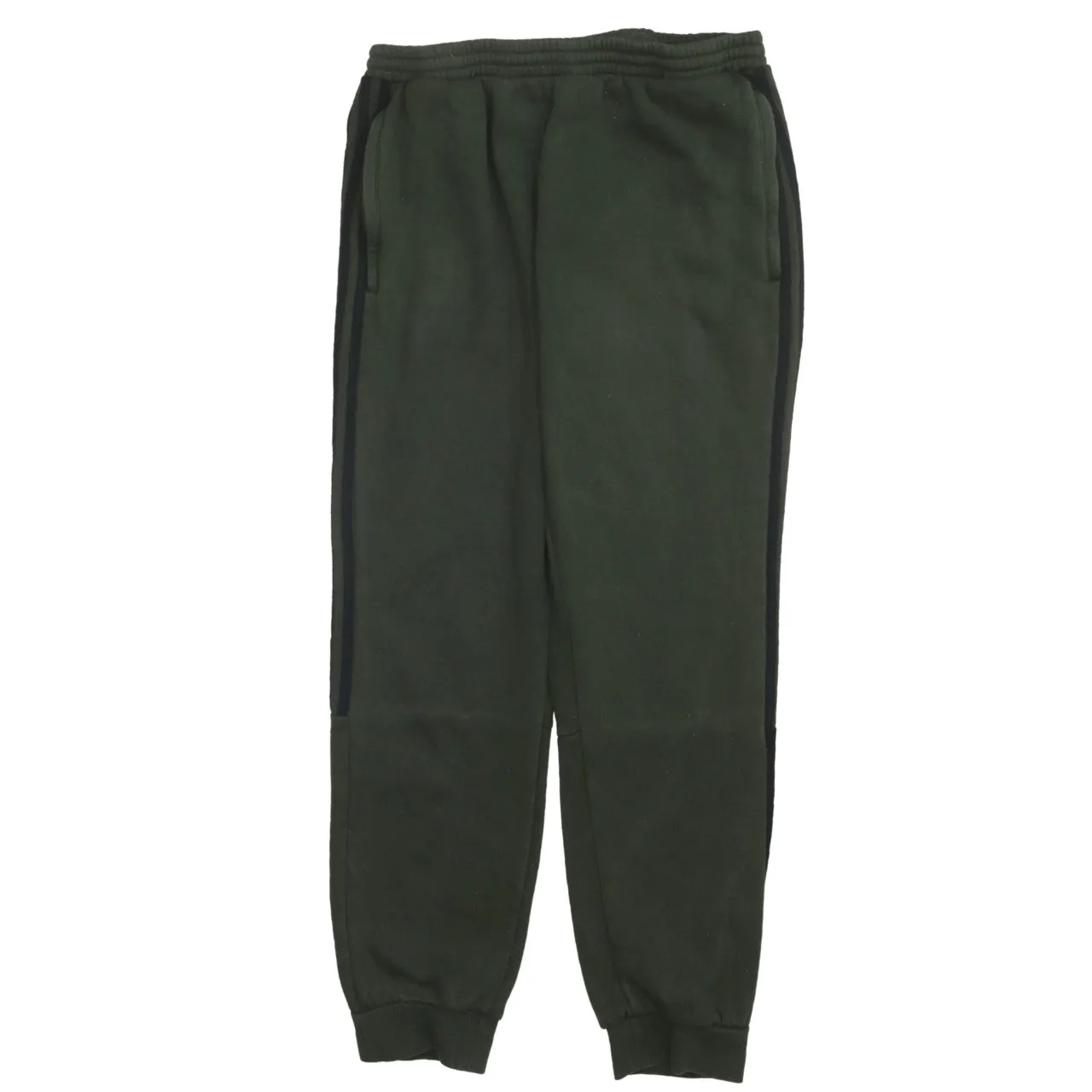 Adidas Dark Green Joggers Men’s XLarge Cuffed Fleece ZX Panelled Leg Printed Logo Sweatpants sold by Vintage Club